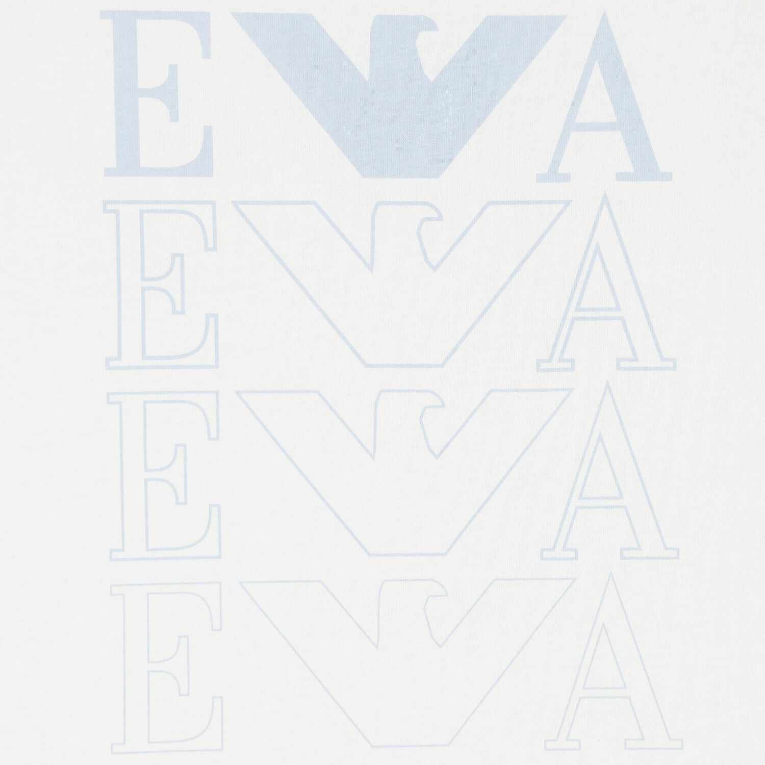 Baby Boys Ivory & Blue Logo Baby Blanket, 2, hi-res