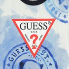 Baby Boys White, Blue & Navy Blue Logo Shorts Set, 1, hi-res