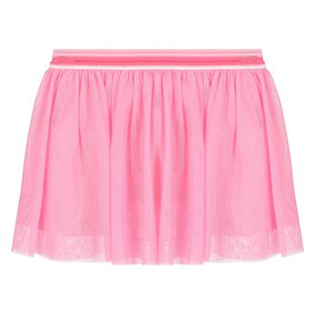 Girls Pink Heart Skirt