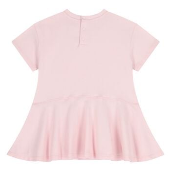 Younger Girls Pink Logo Dress