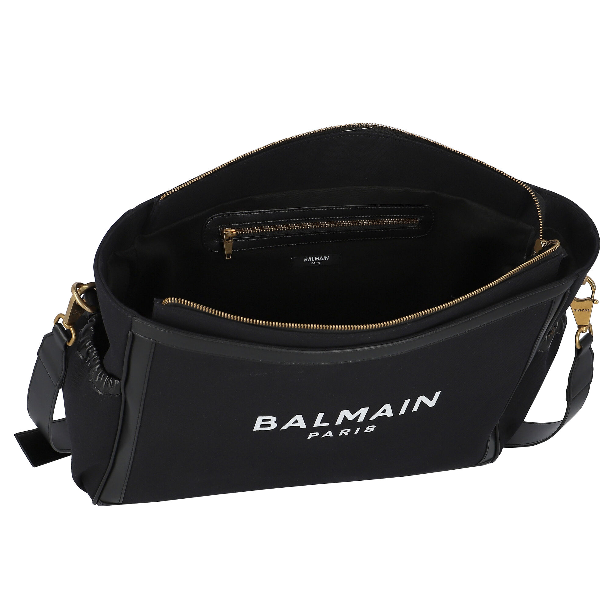 Balmain Black Logo Baby Changing Bag Junior Couture USA