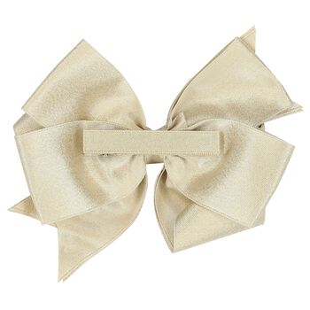 Girls Gold Bow Hairclip