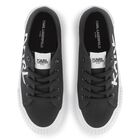 Boys Black & White Logo Trainers, 1, hi-res