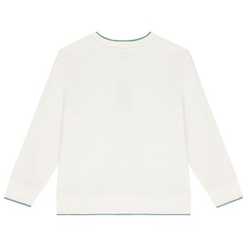 Boys Ivory Polo Bear Sweatshirt