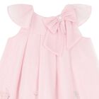 Younger Girls Pink Floral Dress, 1, hi-res