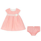 Baby Girls Pink Dress Set, 1, hi-res