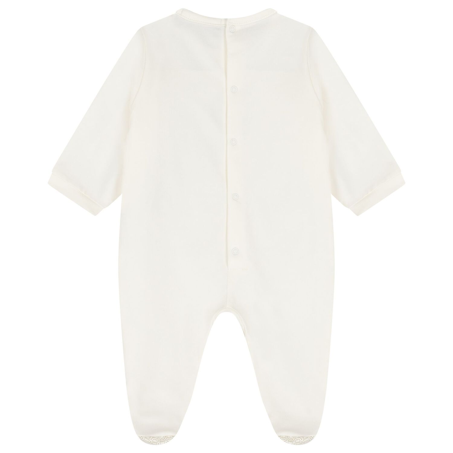 Ivory & Gold Logo Babygrow Gift Set , 1, hi-res