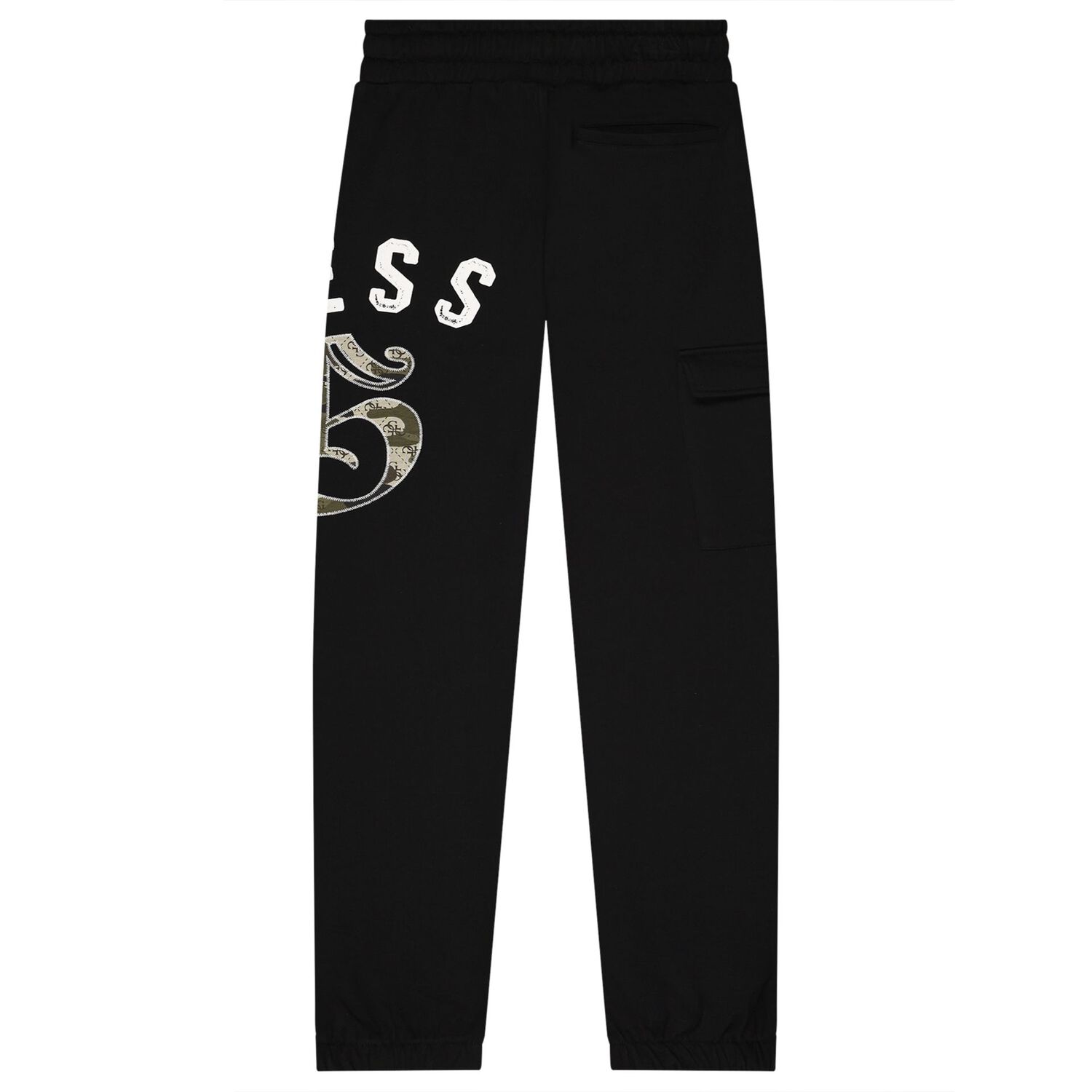 Boys Black Logo Joggers, 1, hi-res