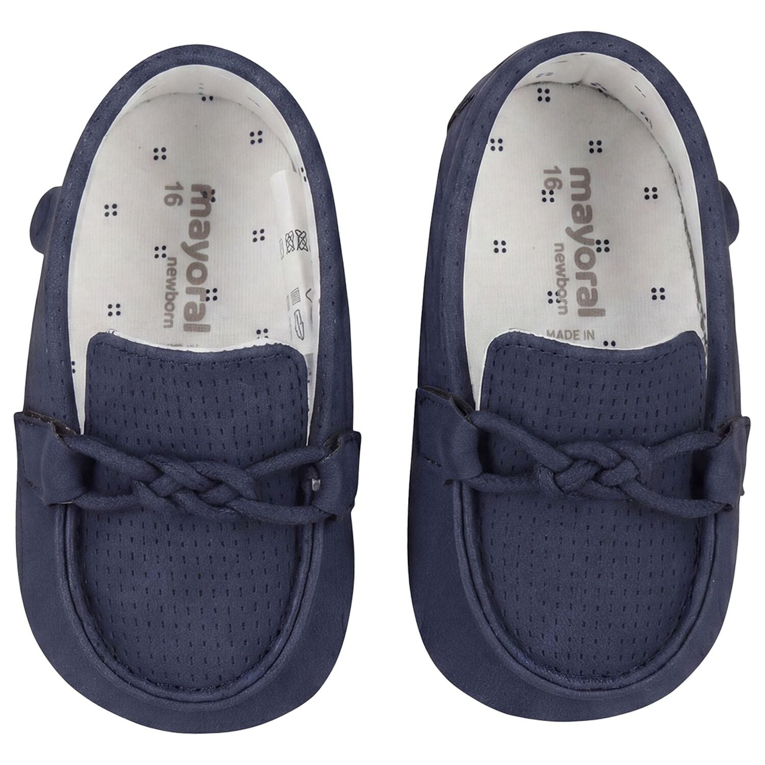 Baby Boys Navy Blue Leather Pre Walker Moccasins, 3, hi-res