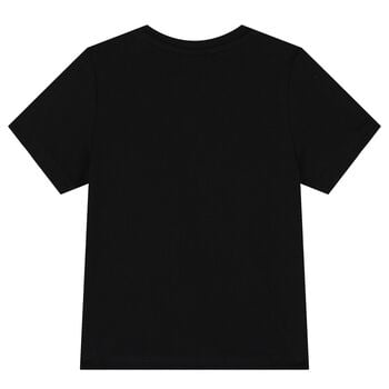 Younger Boys Black Logo T-Shirt