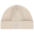 Baby Boys Beige Logo Hat, 2, hi-res