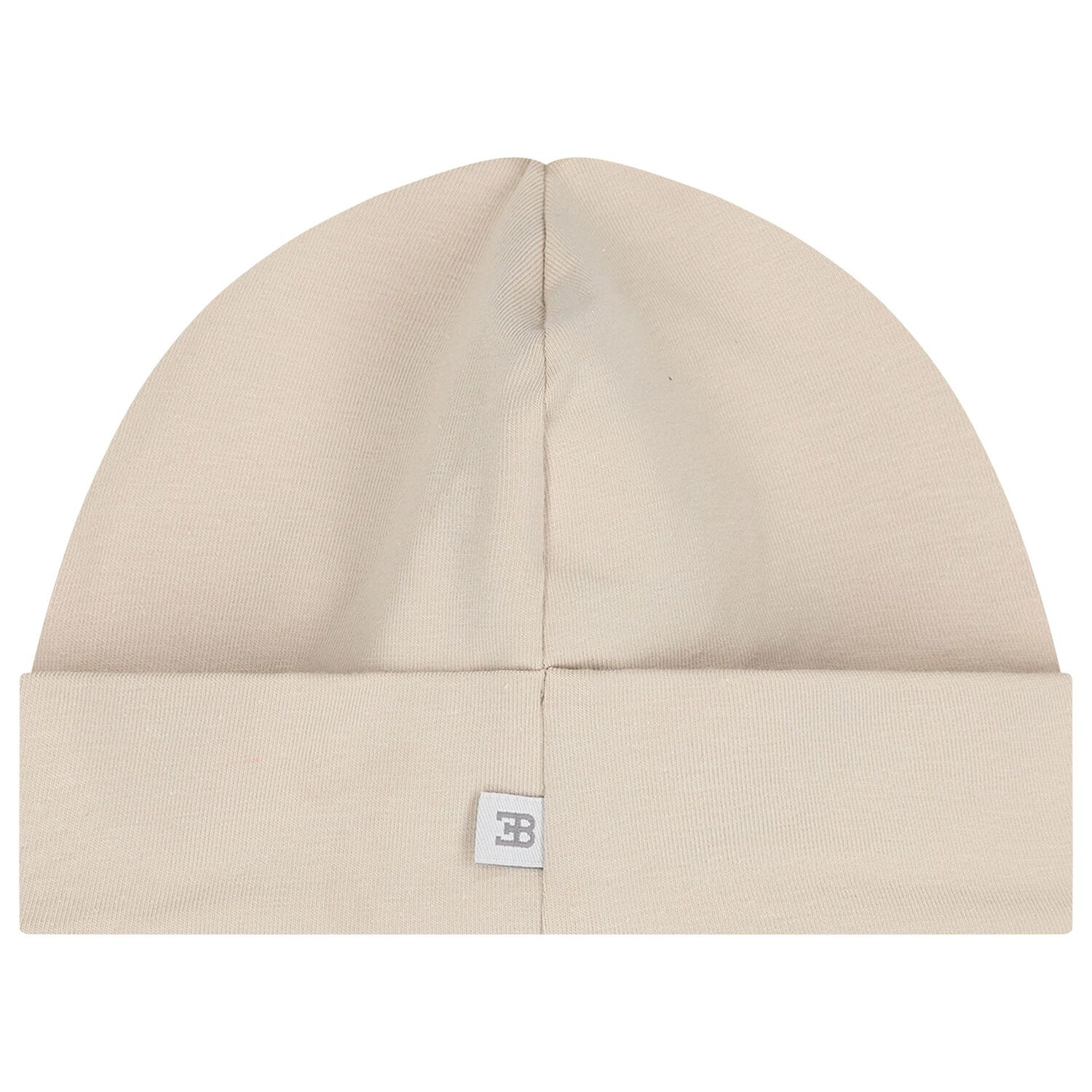 Baby Boys Beige Logo Hat, 2, hi-res