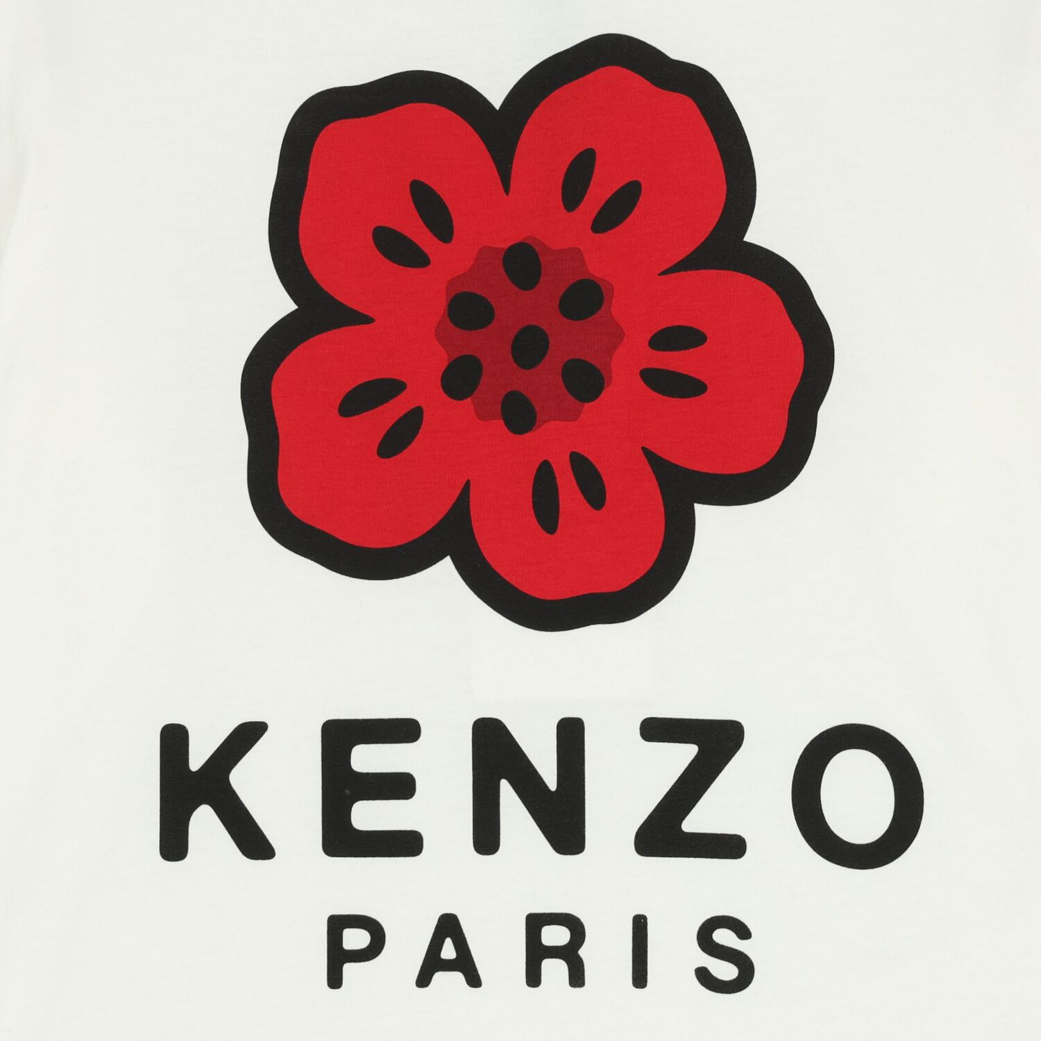 Ivory Boke Flower Logo Long Sleeve Top, 1, hi-res