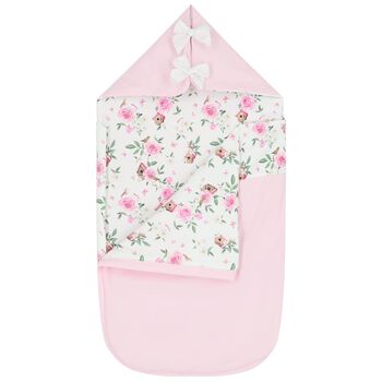 Baby Girls Pink & White Floral Nest