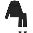 Boys Black Logo Tracksuit, 1, hi-res