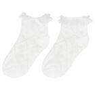 Baby Girls Blue & White Cotton Socks (2 Pack), 1, hi-res
