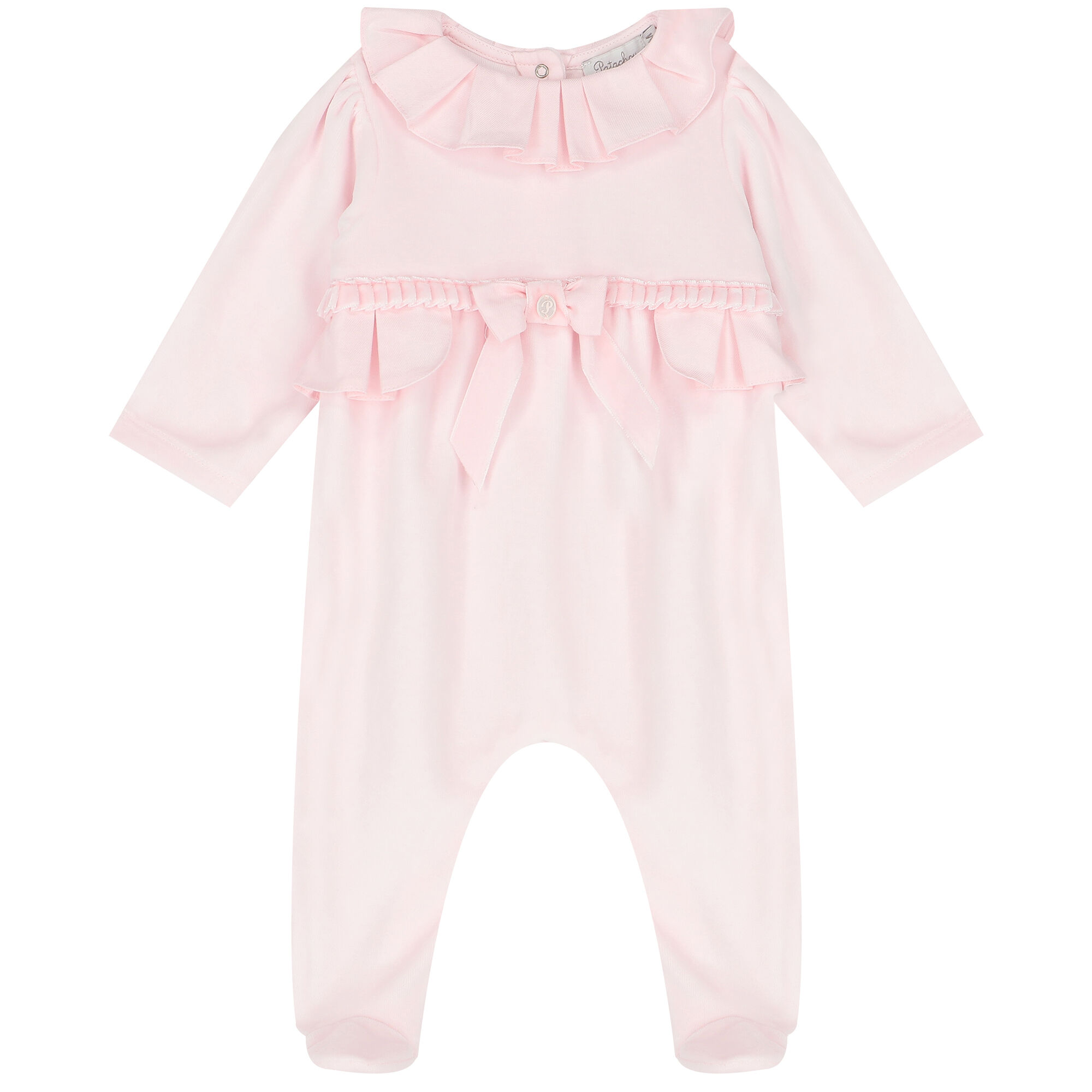 Patachou Baby Girls Pink Bow Babygrow Junior Couture USA