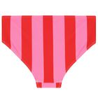 Girls Pink & Red Striped Bikini, 1, hi-res