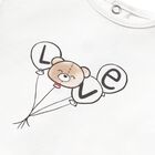 Baby Girls Ivory & Beige Bear Skirt Set, 1, hi-res