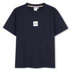 Boys Navy Blue Logo T-Shirt, 3, hi-res