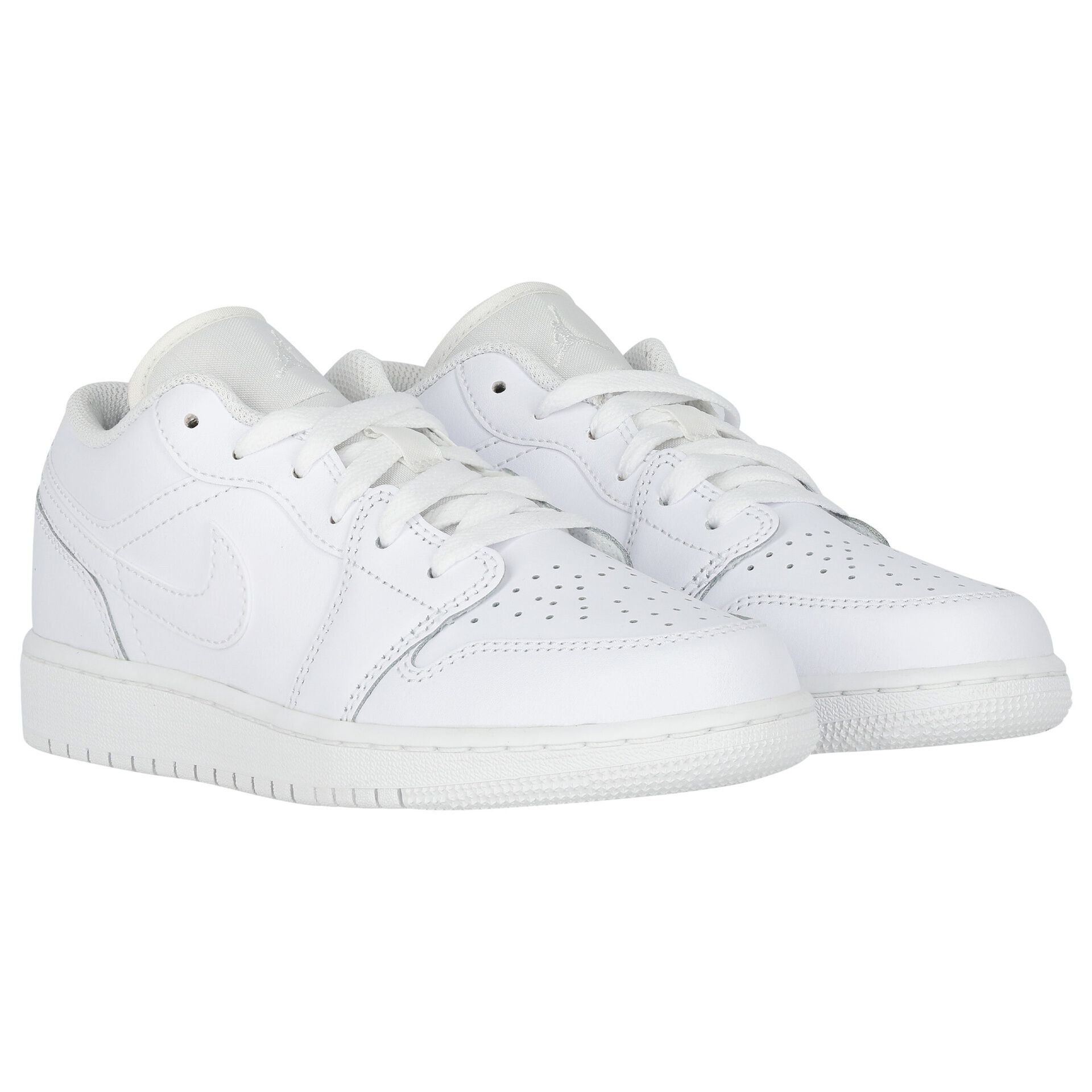 Nike Air Jordan 1 Low ホワイト Nike Kids White Air Jordan 1 Low Trainers | Junior Couture USA