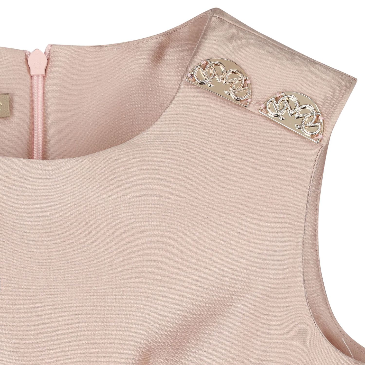 Girls Pink Satin Dress Skirt, 1, hi-res