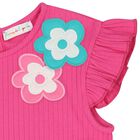 Girls Pink Flower Skirt Set, 1, hi-res