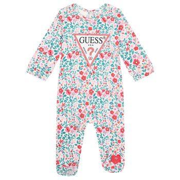 Baby Girls Multi-Colored Floral Babygrow