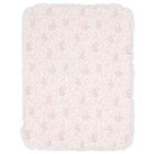 Baby Girls Ivory & Pink Teddy Bear Blanket, 1, hi-res