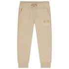 Boys Beige Logo Joggers, 2, hi-res