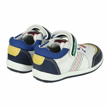 Younger Boys First Steps White Trainers
