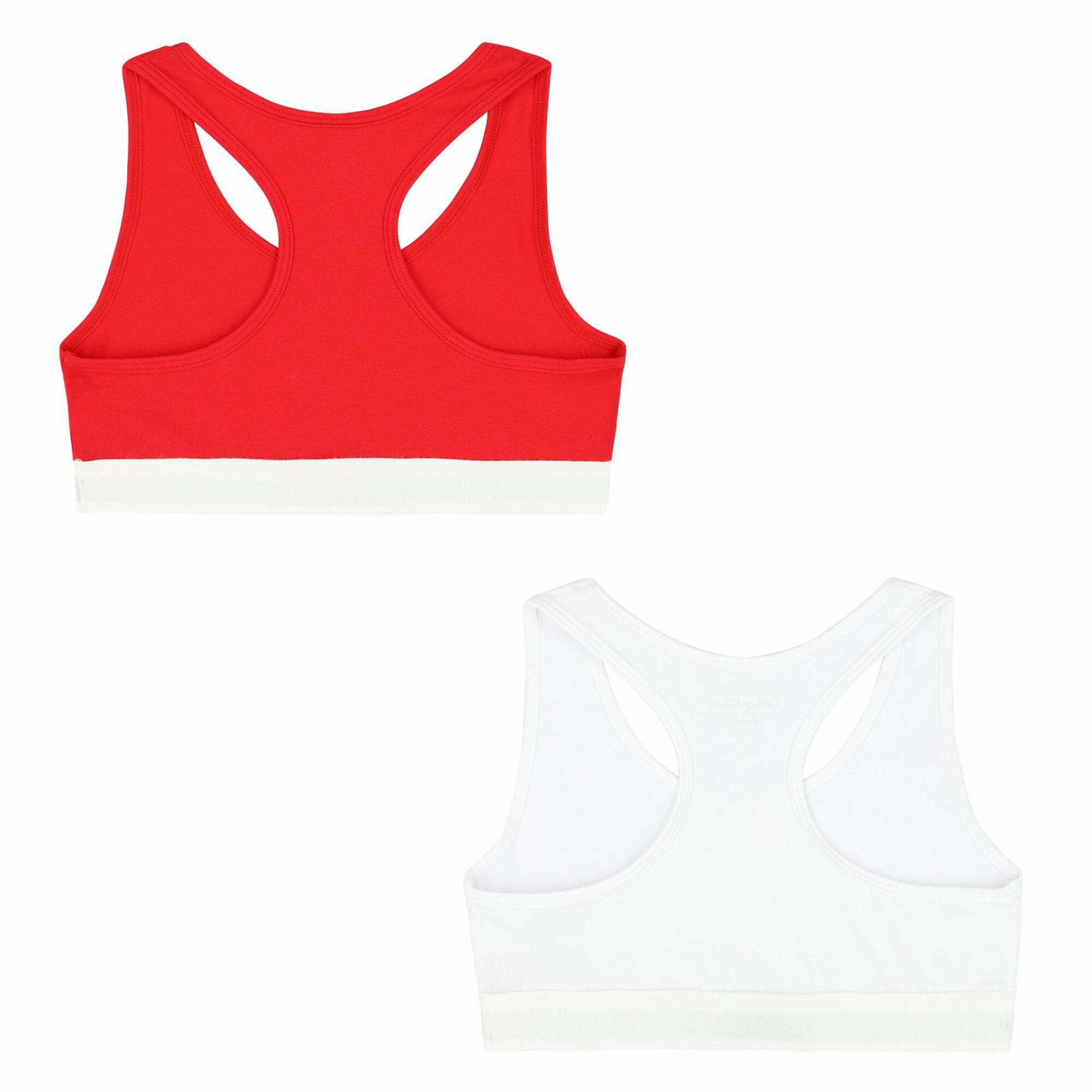 Calvin Klein Girls Red \u0026 White Bra Tops 