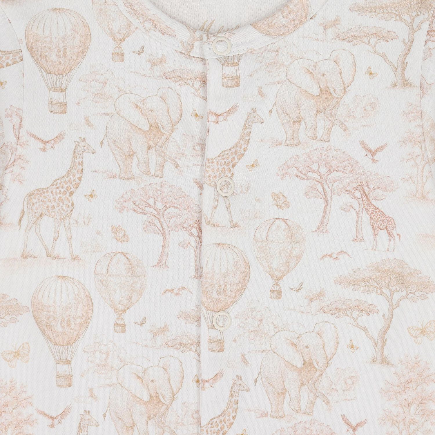 White & Beige Africa Babygrow Gift Set, 1, hi-res