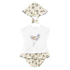 Baby Girls Ivory & Beige Bear Skirt Set, 1, hi-res