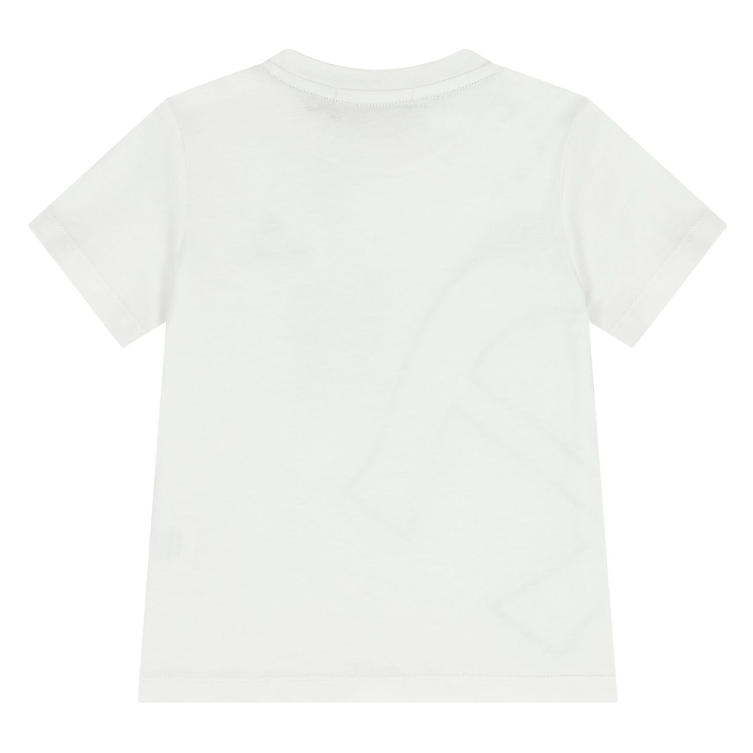 Younger Boys White Logo T-Shirt , 1, hi-res