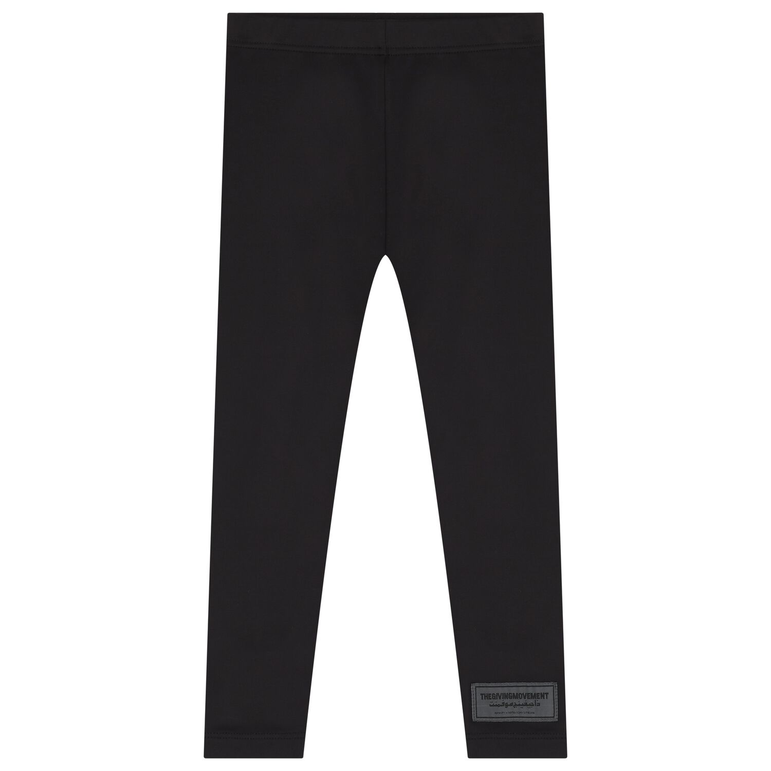 Girls Black Logo Softskin Leggings, 2, hi-res image number null