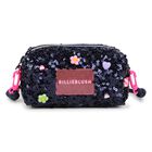 Girls Navy Blue Embellished Pencil Case ( 17cm ), 1, hi-res