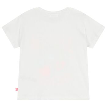 Girls White Headphones T-Shirt