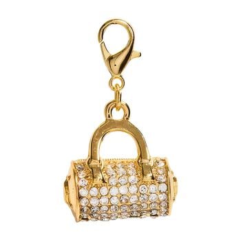 Girls Gold Rhinestone Handbag Charm