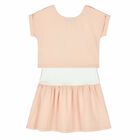 Girls Pink & White 2 Piece Dress Set , 1, hi-res