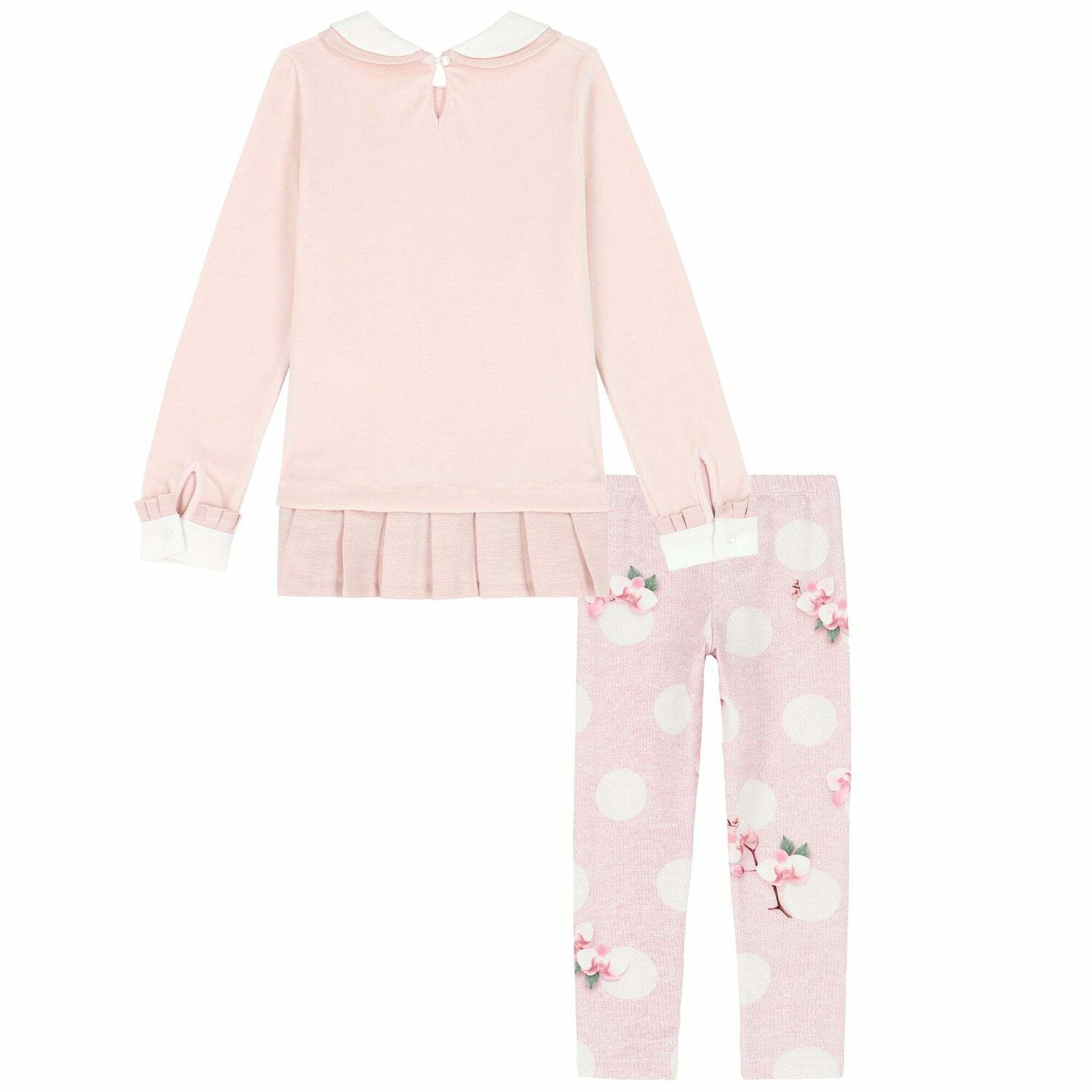 Girls Pink Printed Leggings Set, 1, hi-res image number null