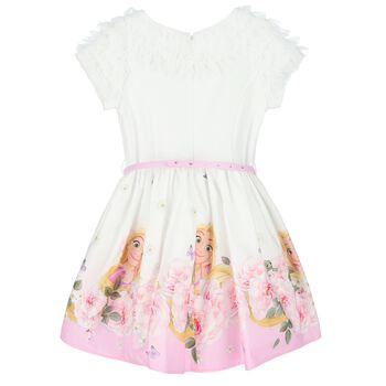 Girls White & Pink Disney Dress
