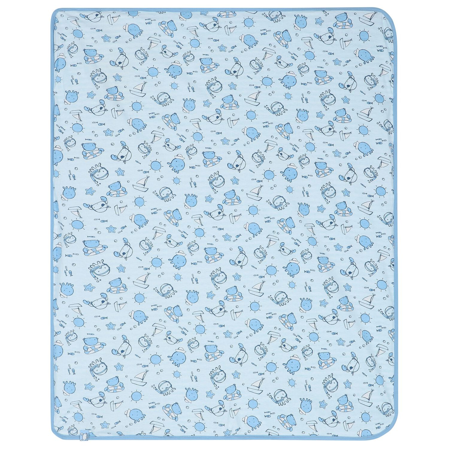 Baby Boys Blue Blanket, 2, hi-res