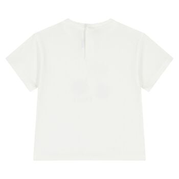 Younger Girls White Cherry T-Shirt