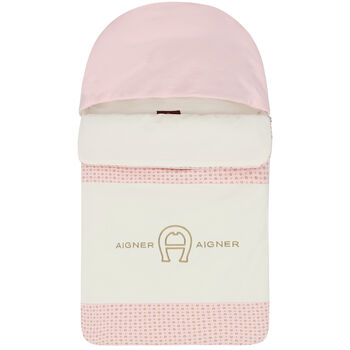 Pink, Ivory & Gold Logo Baby Nest
