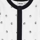 Baby Boys White & Black Logo Babygrow Gift Set, 1, hi-res