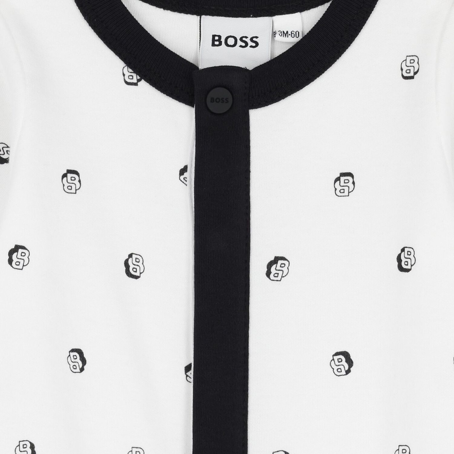 Baby Boys White & Black Logo Babygrow Gift Set, 1, hi-res