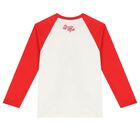 Boys Ivory & Red Dragon Long Sleeve Top, 1, hi-res