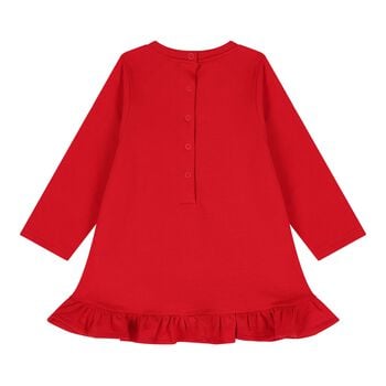 Baby Girls Red Teddy Bear Dress