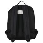 Boys Black Canvas Backpack, 1, hi-res